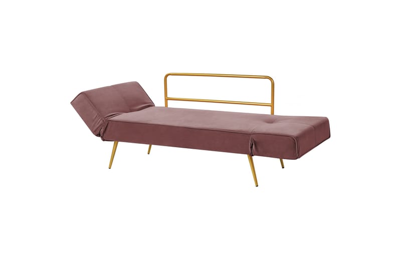 Touya Sovesofa 2-seter - Gull/Rosa - Møbler - Sofaer - Sovesofaer - 2 seters sovesofa