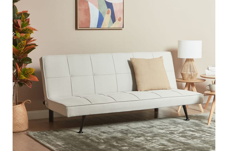 Tunni Sovesofa 3-seter - Beige/Svart - Møbler - Sofaer - Sovesofaer - 3 seters sovesofa