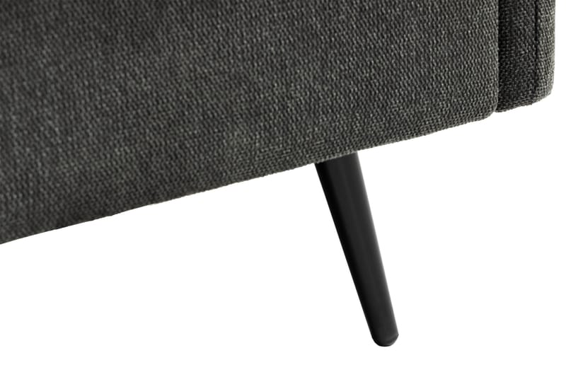 Svartvik Sjeselong Sofa Vendbar Fløyel Grå - Grå - Møbler - Sofaer - Sofaer med sjeselong - 3 seters sofa med divan