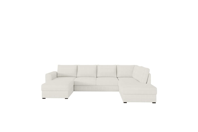 Taberk Sofa med Sjeselong og Divan 4-seter - Hvit - Møbler - Sofaer - Sofaer med sjeselong - 4 seters sofa med divan