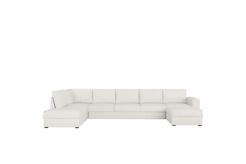 Taberk Sofa med Sjeselong og Divan 5-seter - Hvit - Møbler - Sofaer - U-sofa