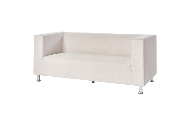 Tomio Sofa 3-seter - Hvit/Sølv - Møbler - Sofaer - 3 seter sofa