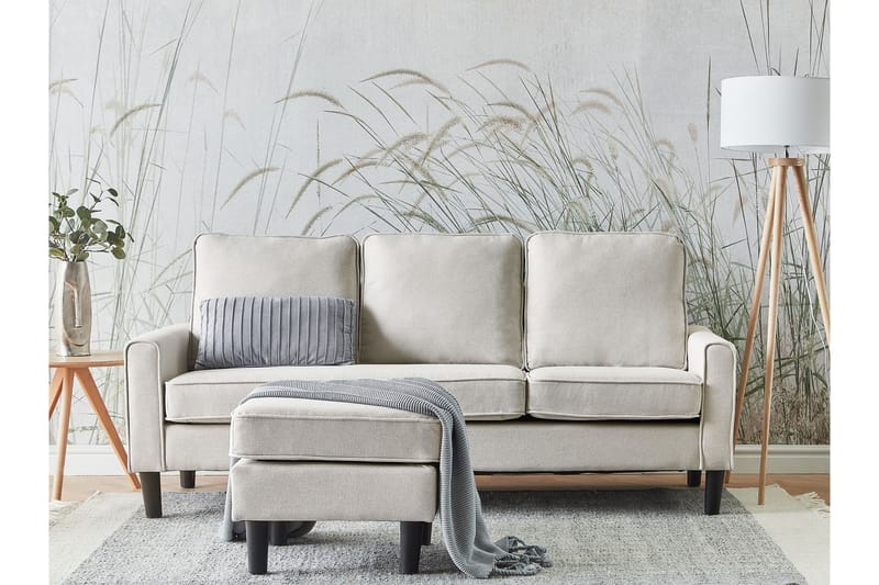 Traun Sofa 3-seter - Beige/Svart - Møbler - Sofaer - 3 seter sofa