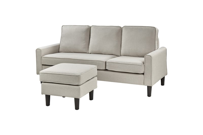 Traun Sofa 3-seter - Beige/Svart - Møbler - Sofaer - 3 seter sofa