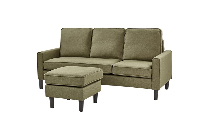 Traun Sofa 3-seter - Svart/Grønn - Møbler - Sofaer - 3 seter sofa