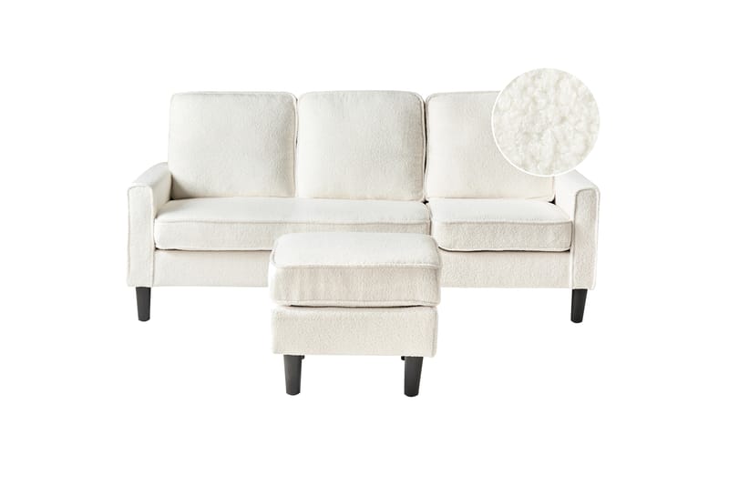 Traun Sofa 3-seter - Svart/Hvit - Møbler - Sofaer - 3 seter sofa