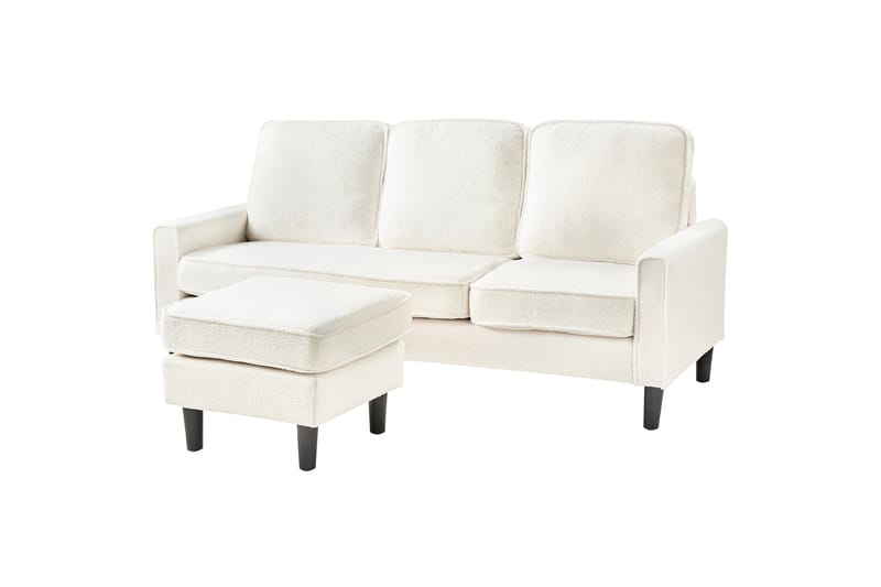 Traun Sofa 3-seter - Svart/Hvit - Møbler - Sofaer - 3 seter sofa