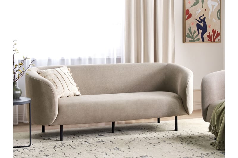 Tuka Sofa 3-seter - Beige/Svart/Grå - Møbler - Sofaer - 3 seter sofa