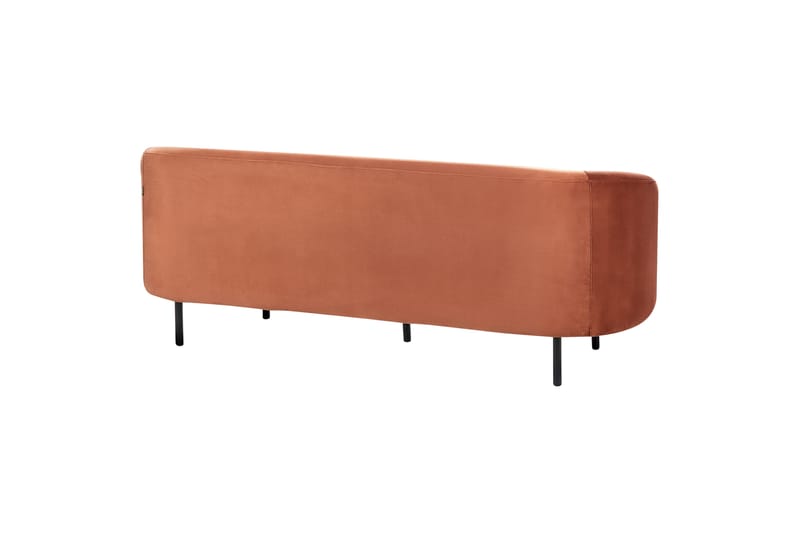 Tuka Sofa 3-seter - Svart/Oransje - Møbler - Sofaer - 3 seter sofa