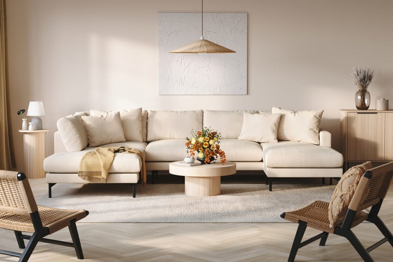 5-seters U-Sofa Armunia - Beige - Møbler - Sofaer - U-sofa