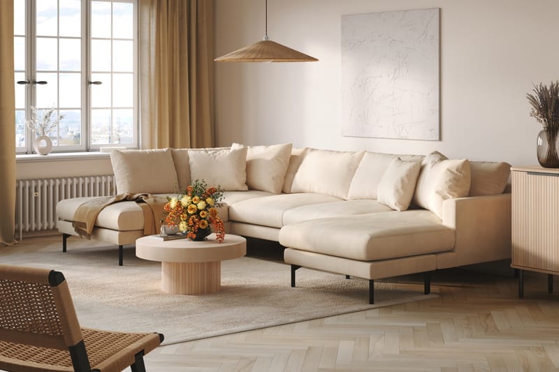 5-seters U-Sofa Armunia - Beige - Møbler - Sofaer - U-sofa