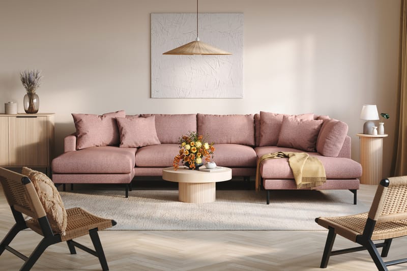 5-seters U-Sofa Armunia - Lilla - Møbler - Sofaer - U-sofa