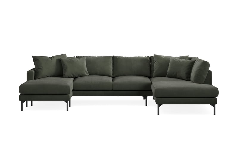 5-seters U-Sofa Armunia - Mørk grønn - Møbler - Sofaer - U-sofa