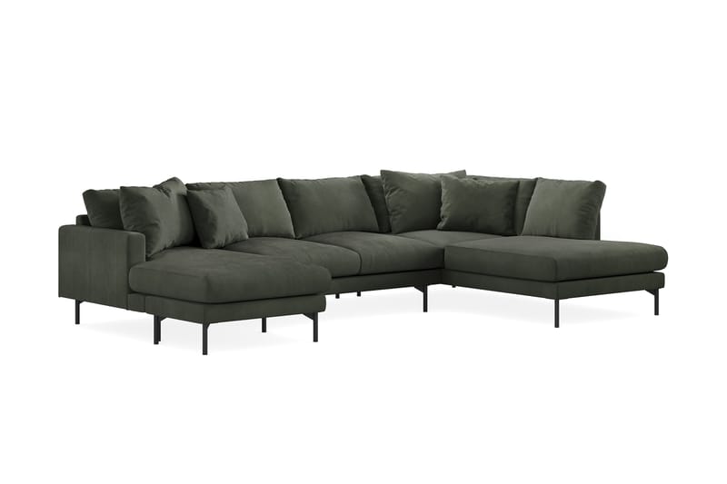 5-seters U-Sofa Armunia - Mørk grønn - Møbler - Sofaer - U-sofa