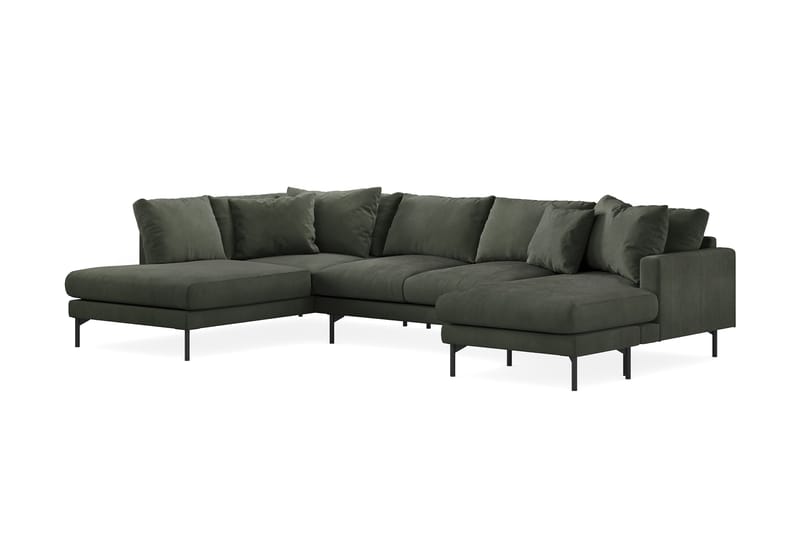 5-seters U-Sofa Armunia - Mørk grønn - Møbler - Sofaer - U-sofa