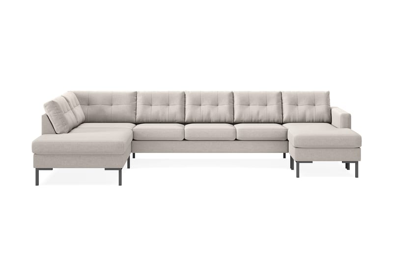 5-seters U-sofa Divan Høyre Frillestad - Beige - Møbler - Sofaer - U-sofa