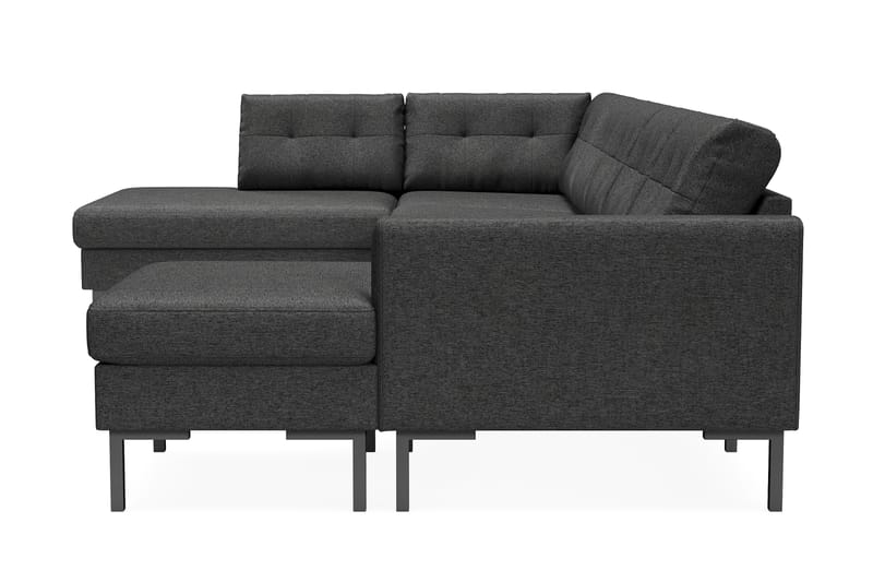 5-seters U-sofa Divan Høyre Frillestad - Mørkegrå - Møbler - Sofaer - U-sofa