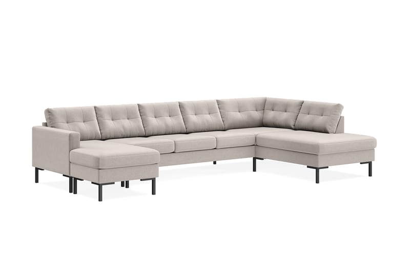 5-seters U-sofa Divan Venstre Frillestad - Beige - Møbler - Sofaer - U-sofa