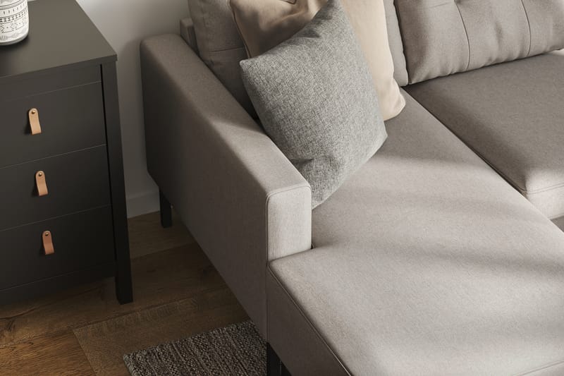 5-seters U-sofa Divan Venstre Frillestad - Beige - Møbler - Sofaer - U-sofa