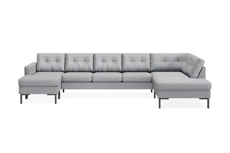 5-seters U-sofa Divan Venstre Frillestad - Grå - Møbler - Sofaer - U-sofa