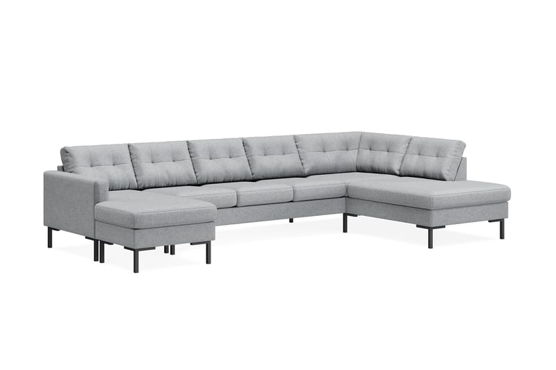 5-seters U-sofa Divan Venstre Frillestad - Grå - Møbler - Sofaer - U-sofa