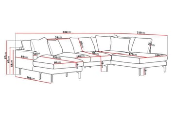 5-seters U-Sofa Menard - Beige - Møbler - Sofaer - U-sofa