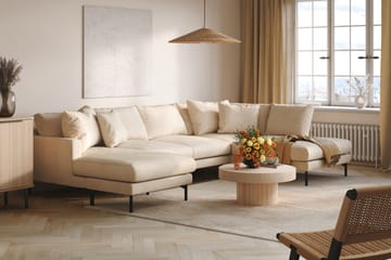 5-seters U-Sofa Menard - Beige - Møbler - Sofaer - U-sofa