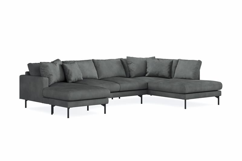 5-seters U-Sofa Menard - Grå - Møbler - Sofaer - U-sofa