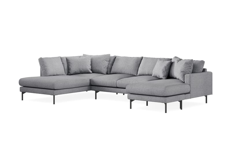 5-seters U-Sofa Menard - Grå - Møbler - Sofaer - U-sofa