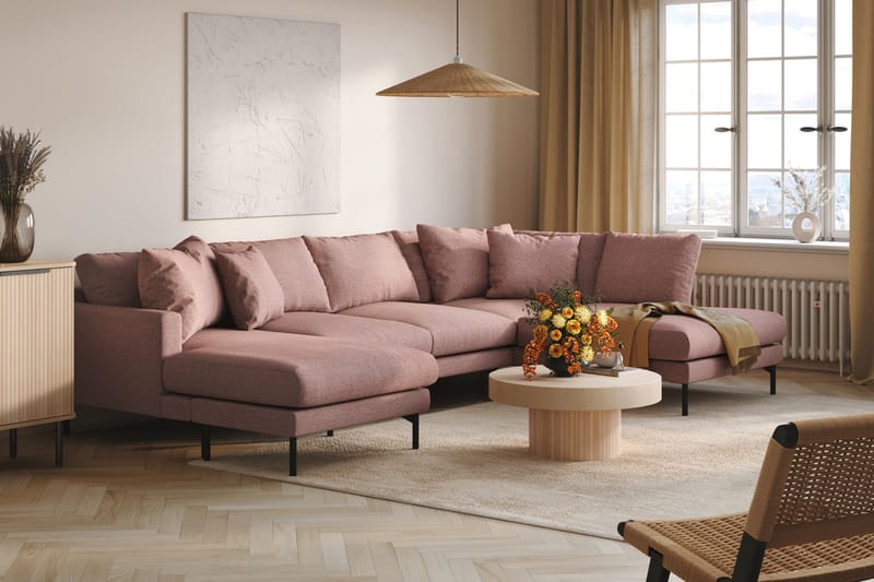 5-seters U-Sofa Menard - Lilla - Møbler - Sofaer - U-sofa