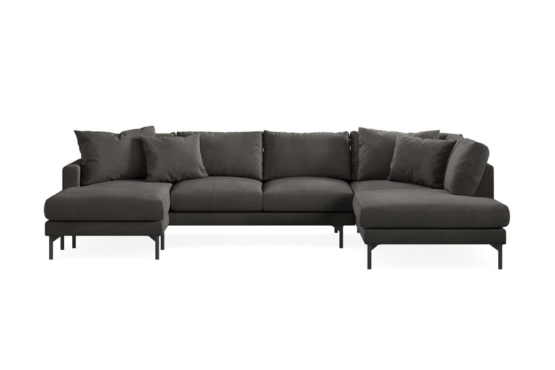 5-seters U-Sofa Menard - Mørkegrå - Møbler - Sofaer - U-sofa