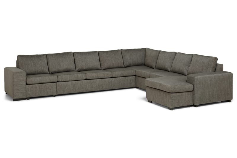 Hjørnesofa Lava med Divan Vendbar - Brun - Møbler - Sofaer - U-sofa