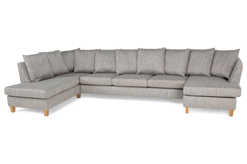 U-sofa Alto Large med Divan Høyre Konvoluttputer Vaskb. Stof - Beige - Møbler - Sofaer - U-sofa