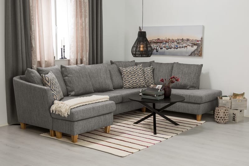 U-sofa Alto med Divan Venstre inkl. Konvoluttputer - Brun - Møbler - Sofaer - U-sofa