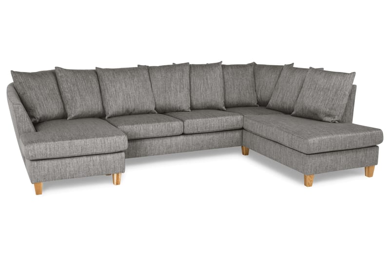 U-sofa Alto med Divan Venstre inkl. Konvoluttputer - Brun - U-sofa