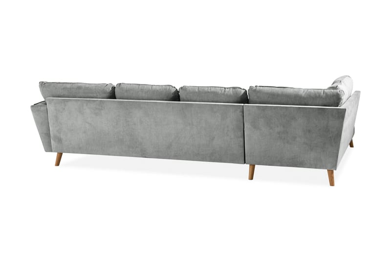 U-Sofa Colt Lyx med Divan Høyre - Grå/Eik - Møbler - Sofaer - U-sofa