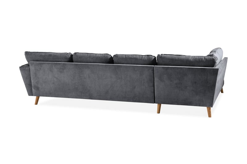 U-Sofa Colt Lyx med Divan Høyre - Mørkegrå/Eik - Møbler - Sofaer - U-sofa