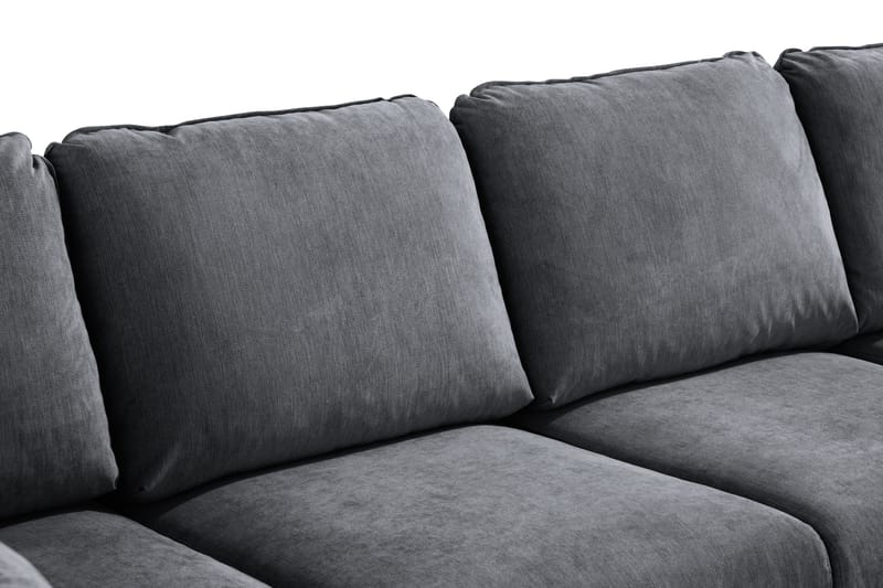 U-Sofa Colt Lyx med Divan Høyre - Mørkegrå/Eik - Møbler - Sofaer - U-sofa