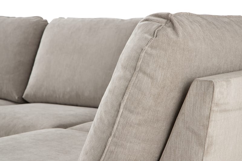 U-Sofa Colt Lyx med Divan Venstre - Beige/Eik - Møbler - Sofaer - U-sofa