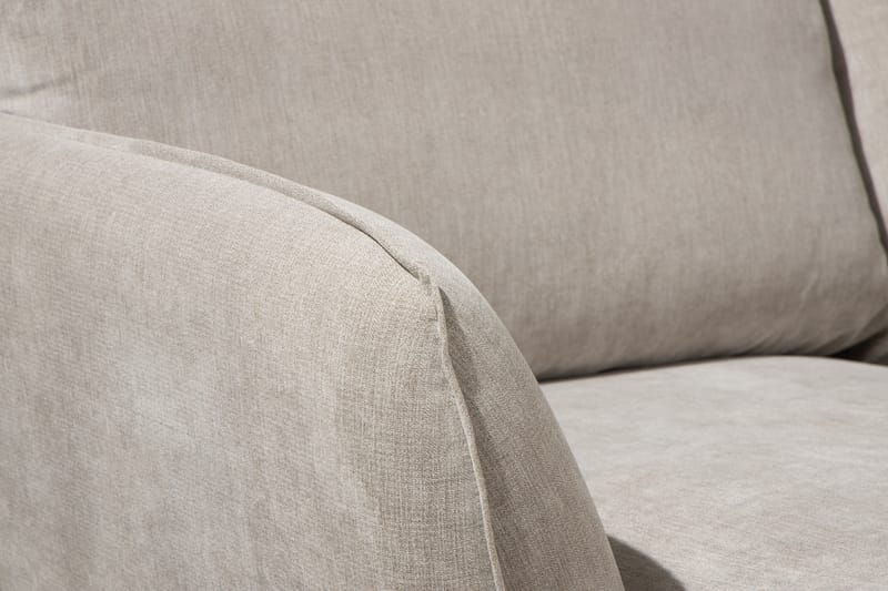 U-Sofa Colt Lyx med Divan Venstre - Beige/Eik - Møbler - Sofaer - U-sofa