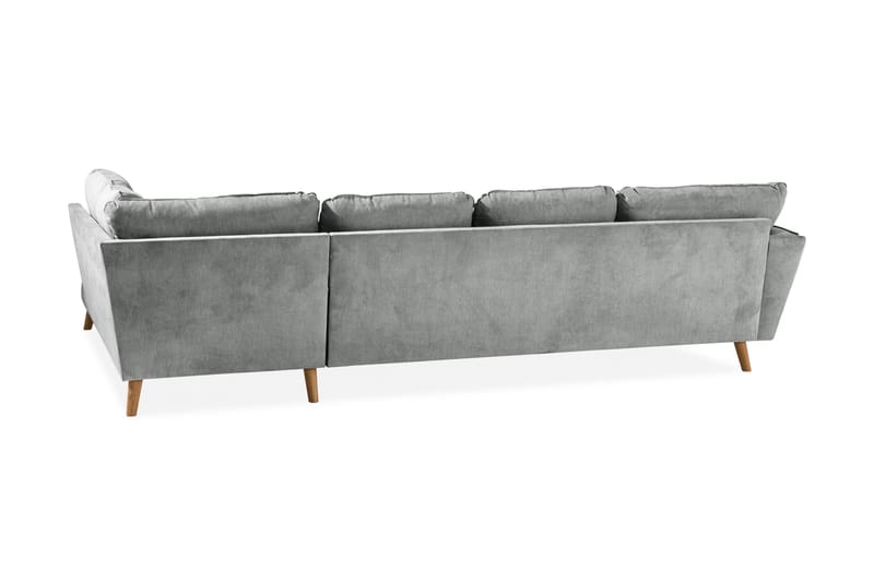 U-Sofa Colt Lyx med Divan Venstre - Grå/Eik - Møbler - Sofaer - U-sofa