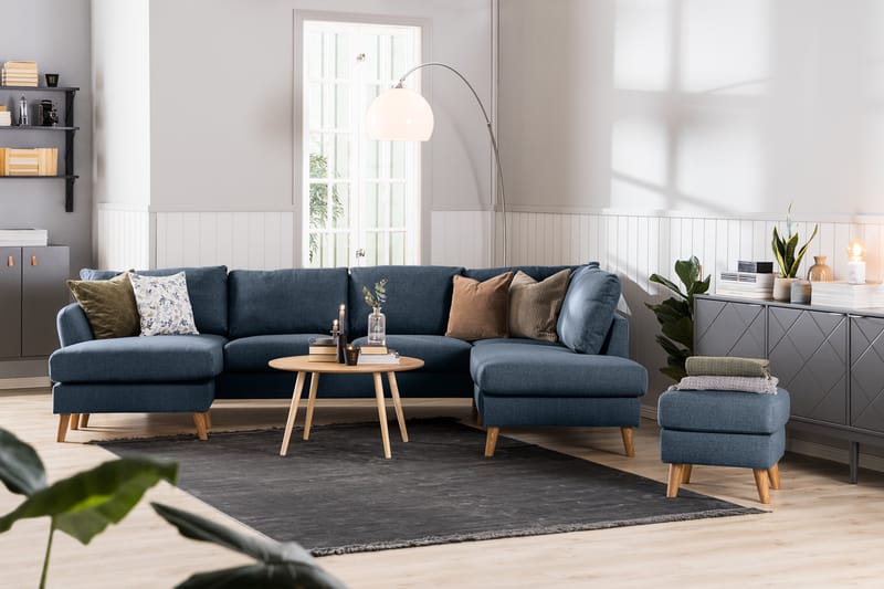 U-sofa Colt med Divan Høyre - Blå - Møbler - Sofaer - U-sofa