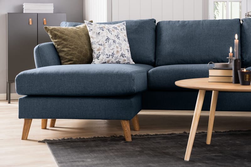 U-sofa Colt med Divan Høyre - Blå - Møbler - Sofaer - U-sofa