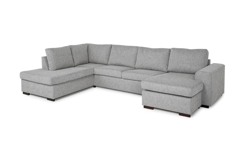 U-sofa Freemont Large med Divan Høyre - Lysgrå - Møbler - Sofaer - U-sofa