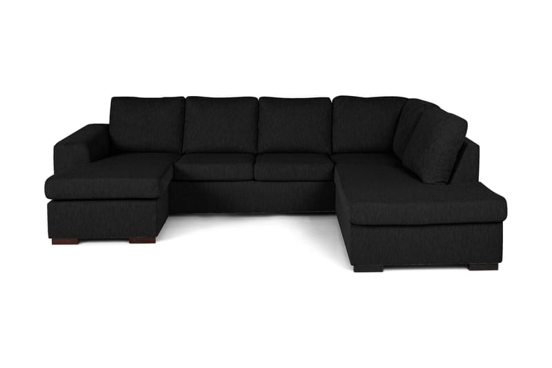 U-sofa Freemont med Divan Venstre - Svart - Møbler - Sofaer - U-sofa