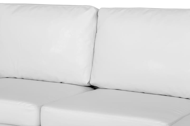 U-sofa Freemont XL med Divan Høyre Kunstlær - Hvit - Skinnsofaer - U-sofa