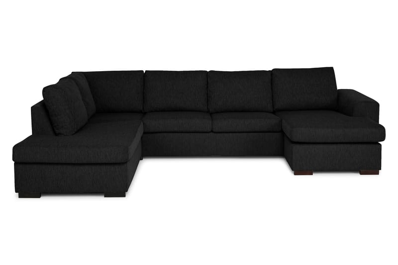 U-sofa Freemont XL med Divan Høyre - Svart - Møbler - Sofaer - U-sofa