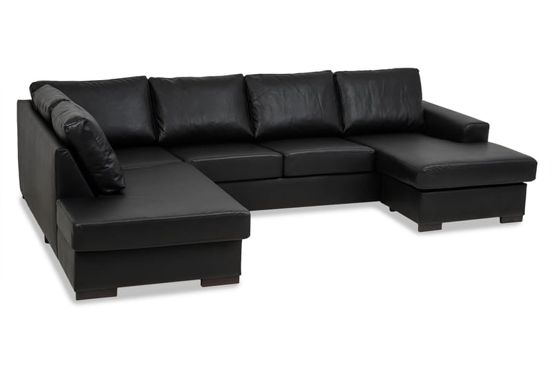 U-sofa Freemont XL med Divan Høyre - Svart - Møbler - Sofaer - U-sofa