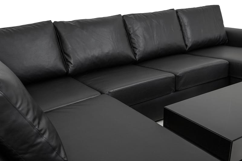 U-sofa Freemont XL med Divan Høyre - Svart - Møbler - Sofaer - U-sofa