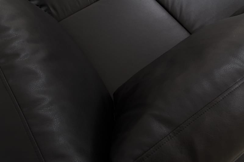 U-sofa Freemont XL med Divan Venstre Kunstlær - Svart - Møbler - Sofaer - U-sofa